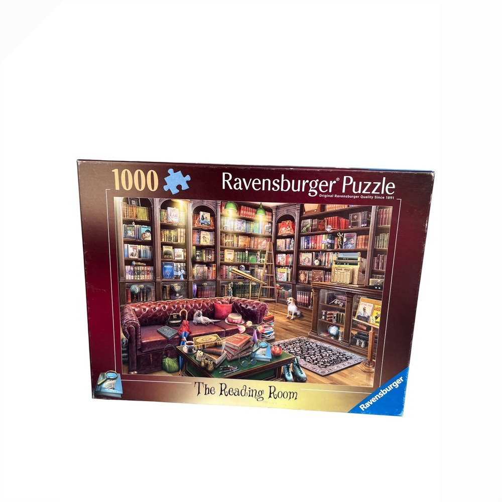 Ravensburger Puzzle The Reading Room 1000 Piece Library Scene 120003099